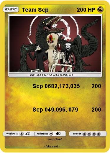 scp pokemon cards|Pokémon SCP Team .